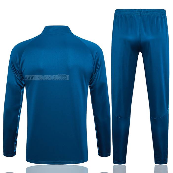 Tuta da Track de Felpa del Manchester City Bambino 2023-2024 Blu